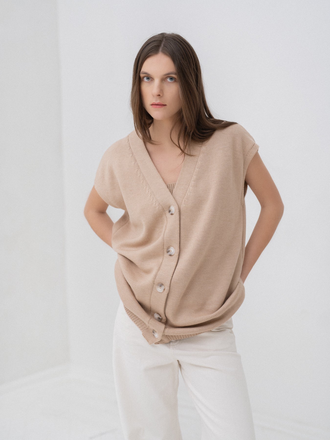 Megzta liemenė DANIELLE camel